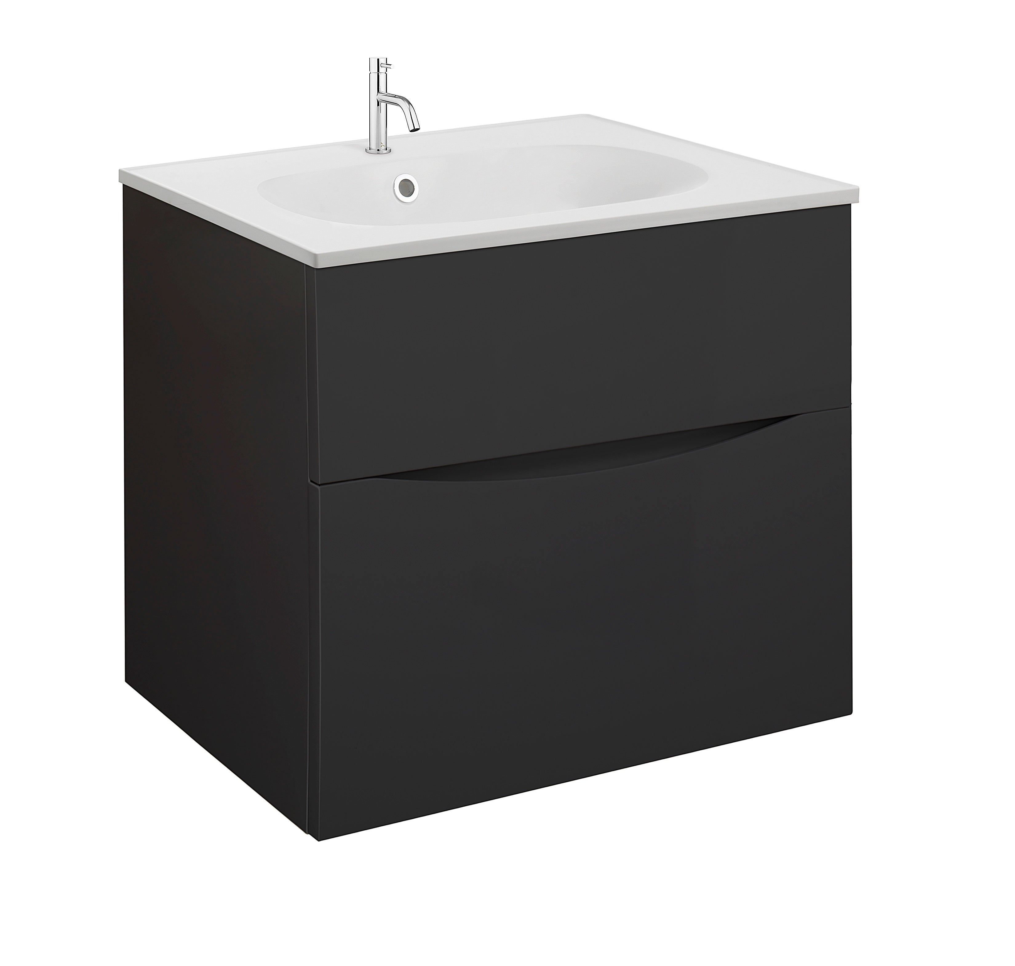 Crosswater Glide II 600 Unit with Carrara Marble Effect Worktop