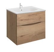 Crosswater Glide II 600 Unit Windsor Oak with Carrara Marble Effect Worktop