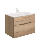 Crosswater Glide II 700 Unit Windsor Oak with Cast Mineral Marble Basin NTH