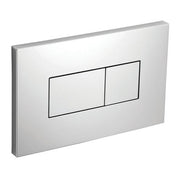 Karisma dual flush plate - Chrome plated
