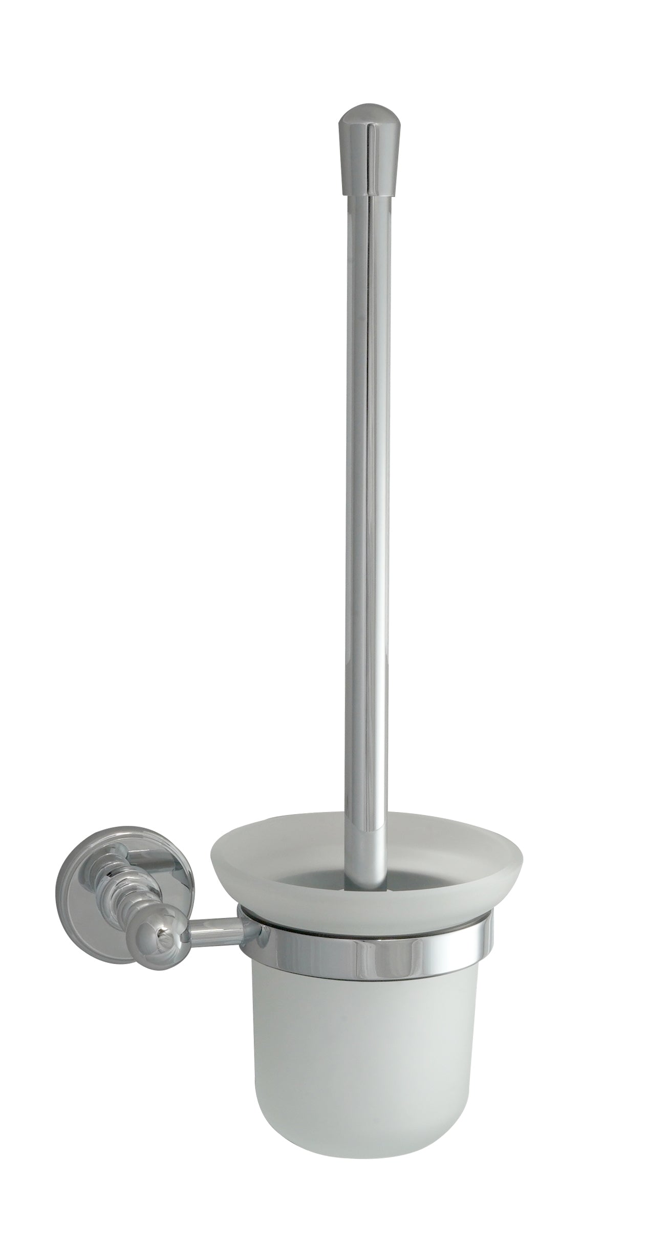 GROSVENOR TOILET BRUSH WALL MOUNTED FROSTED GLASS