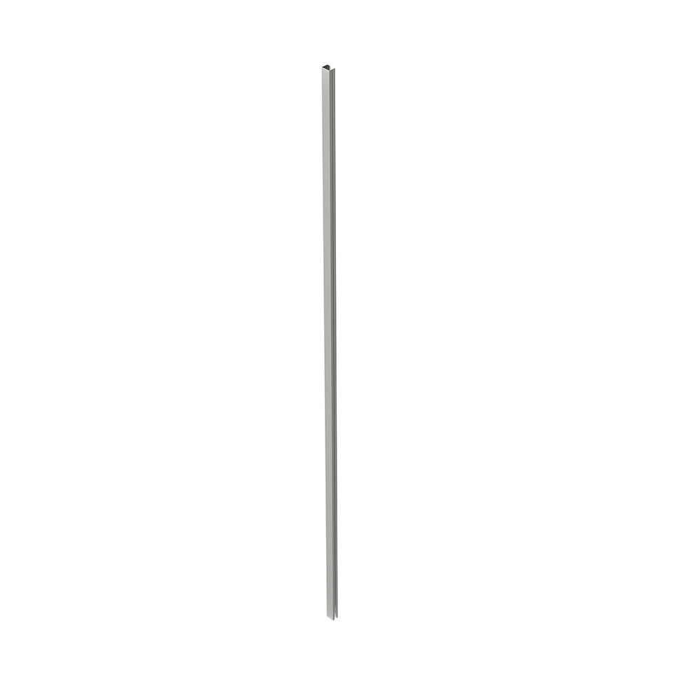Crosswater Gallery 8 Glass Corner 455 x 855 with Angled Bracing Bar Polished Stainless