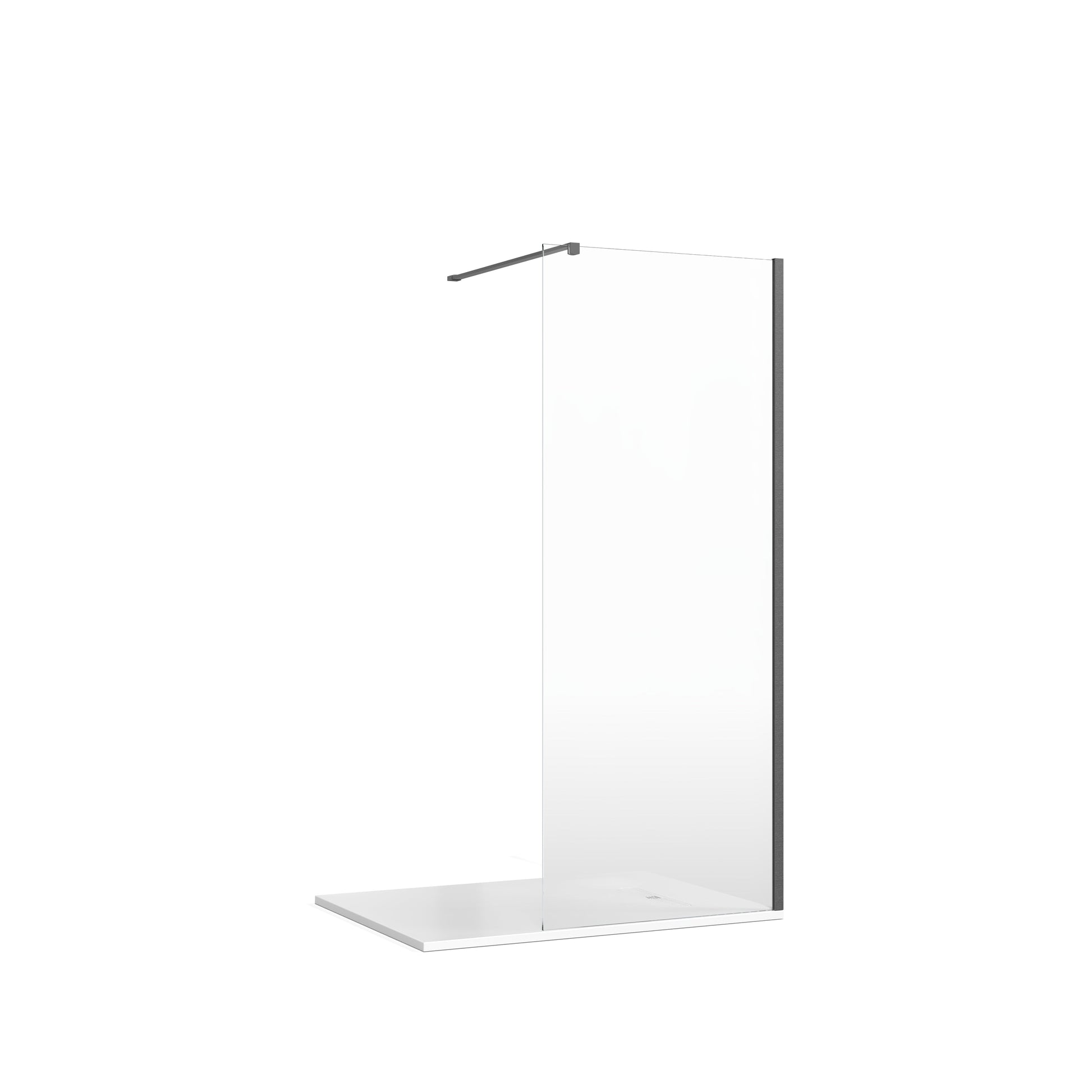 Crosswater Gallery 8 Corner 1355 x 555 with Wall Bracing Bar