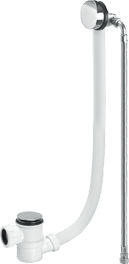 Chrome Plated Brass Bath Filler and Overflow (Top Access Clicker)