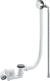 Chrome Plated Brass Bath Filler and Overflow (Clicker)