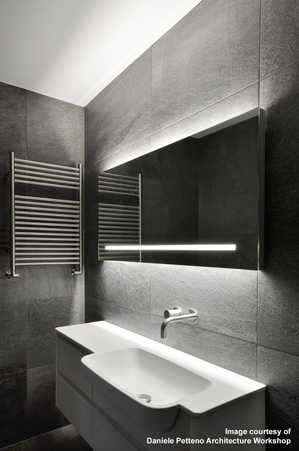 Coombe Electric Flat Fronted Towel Rail 780x500mm