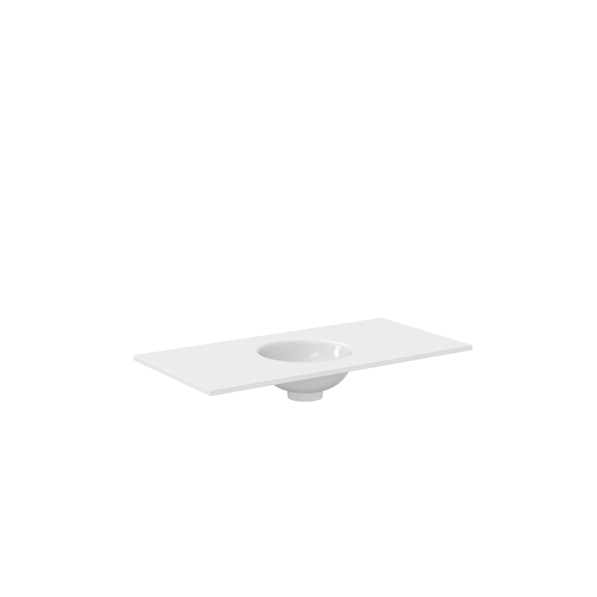 Crosswater Infinity 900 Framed Unit Storm Grey with Polar Basin