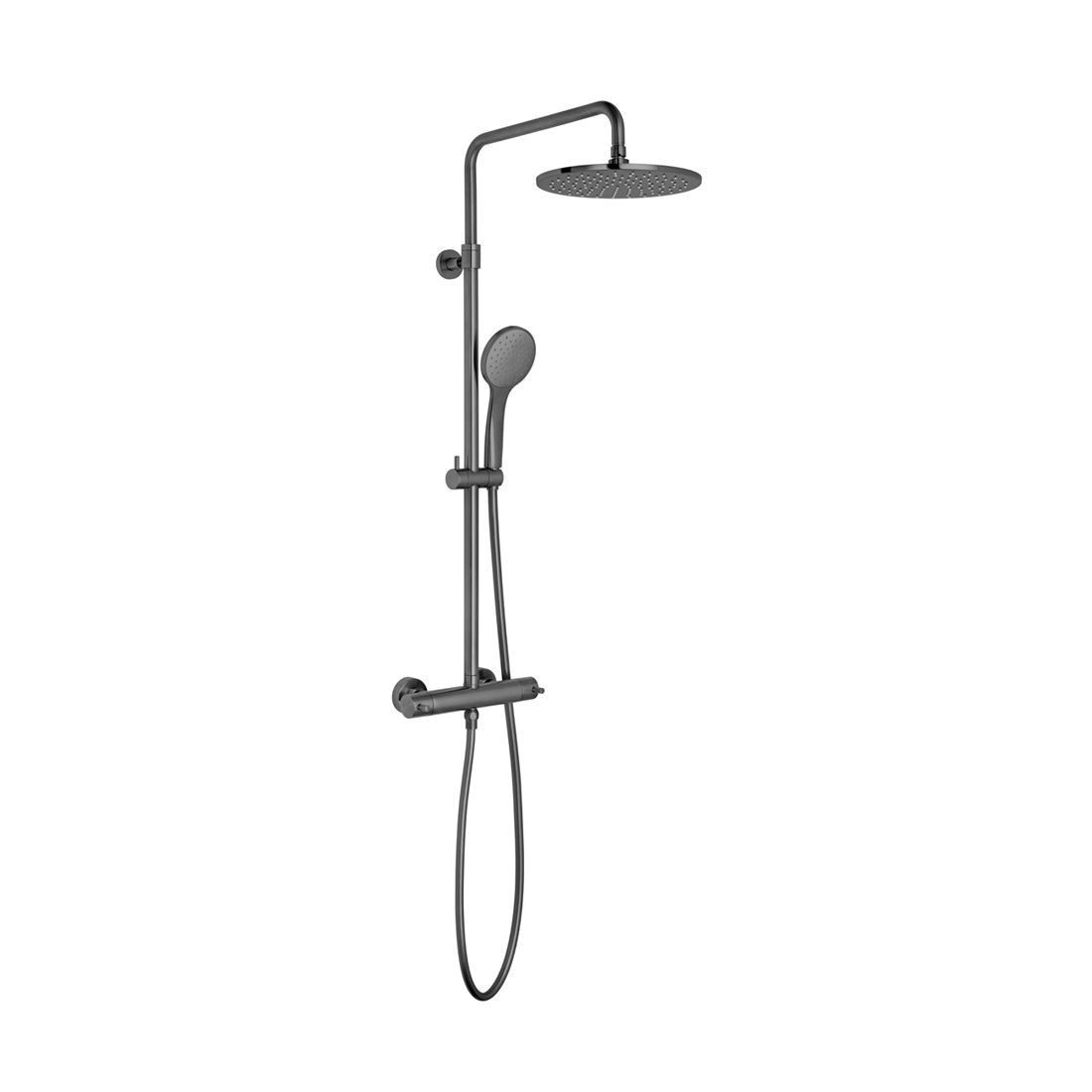 Nebula Adjustable Thermostatic Round Shower Column
