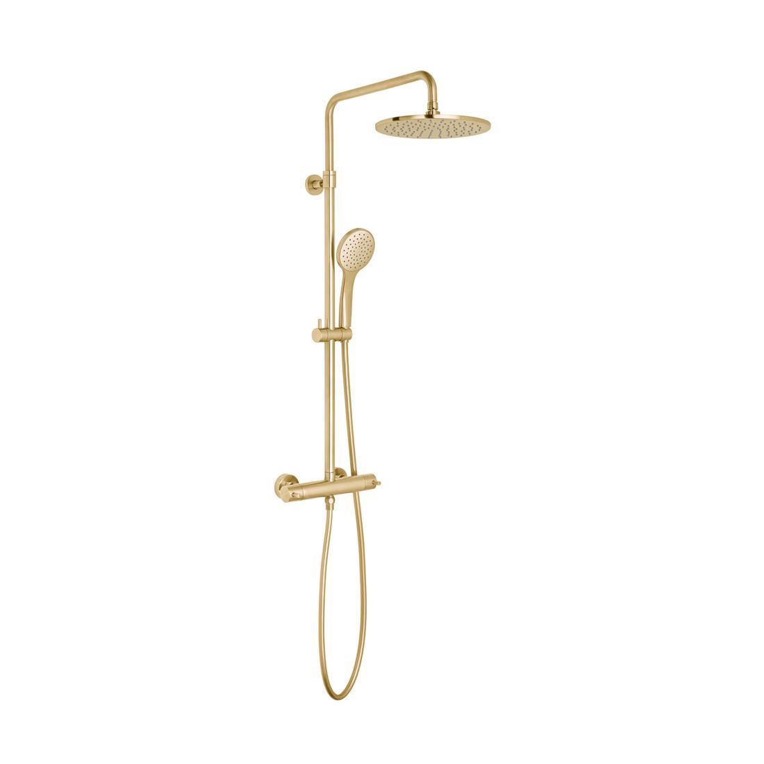 Nebula Adjustable Thermostatic Round Shower Column