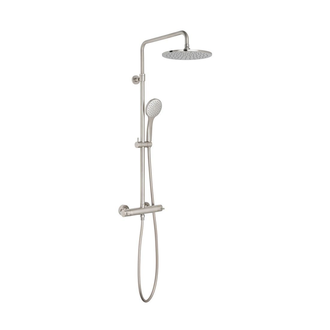 Nebula Adjustable Thermostatic Round Shower Column