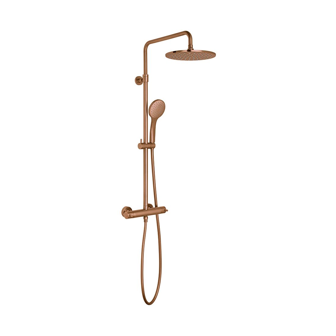 Nebula Adjustable Thermostatic Round Shower Column