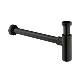 Round Bottle Trap Polished Black