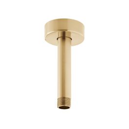 Fixed Head Ceiling Mounting Arm 100mm (4'') Brushed Gold