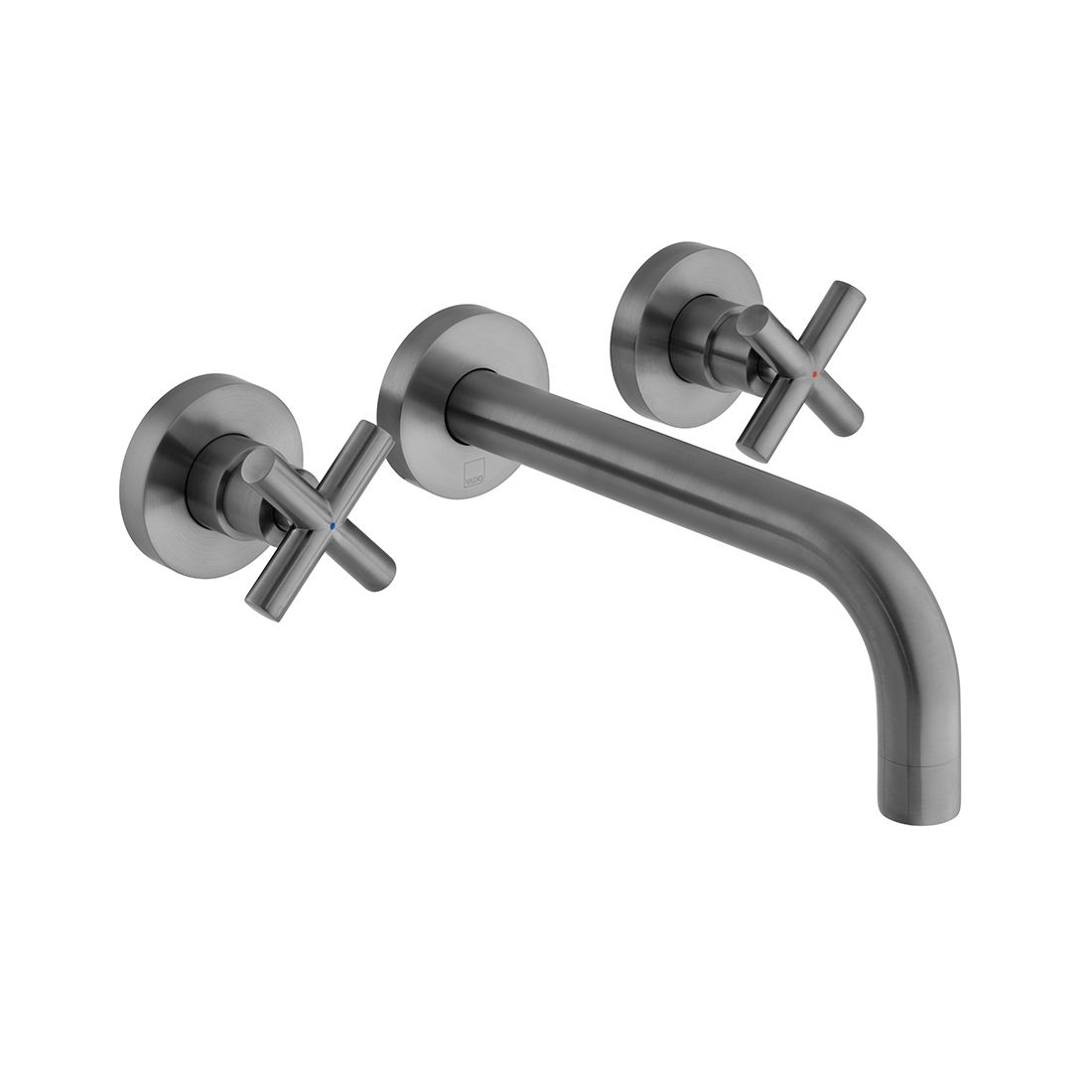 Elements 3 Hole Wall Mounted Basin Mixer with 200mm Spout