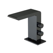Omika Smooth Bodied Mono Basin Mixer Polished Black