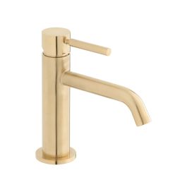 Origins Slimline Mono Basin Mixer Brushed Gold