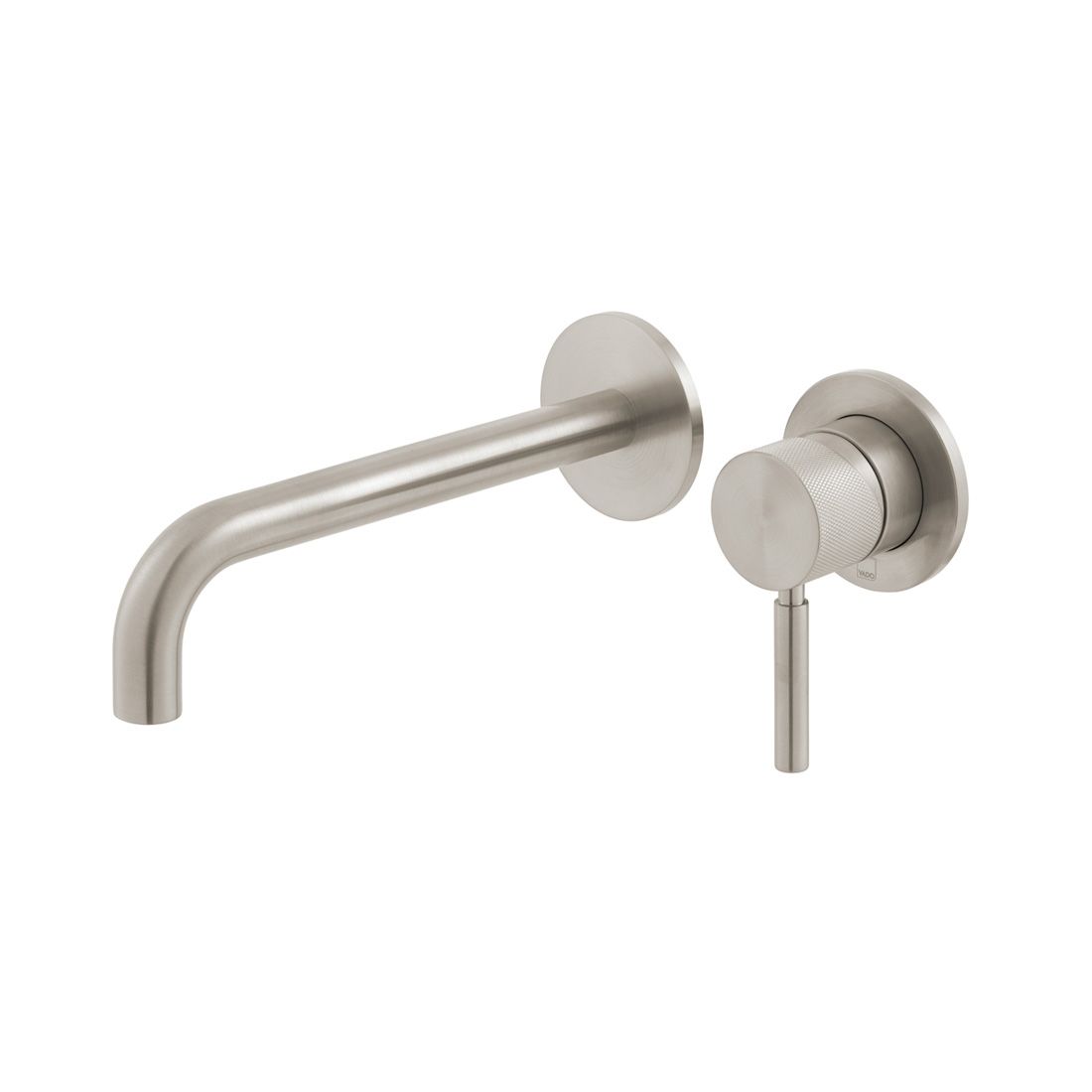 Origins Knurled Slimline 2 Hole Wall Mounted Single Lever Basin Mixer with Knurled Handle