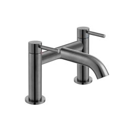 Origins Deck Mounted Bath Filler Brushed Black