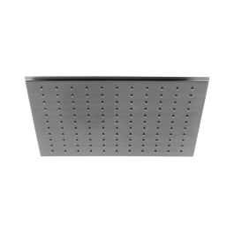 Single Function Easy Clean Square Shower Head 300mm Brushed Gunmetal
