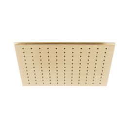 Single Function Easy Clean Square Shower Head 300mm Brushed Gold