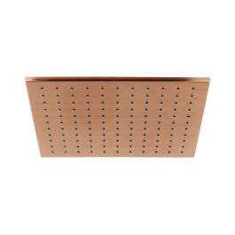 Single Function Easy Clean Square Shower Head 300mm Brushed Bronze