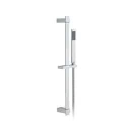instinct Slide Rail Shower Kit with Single-Function Rub-Clean Shower Handset, 600mm Slide Rail and 150cm Shower Hose Chrome