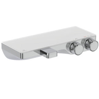 Ceratherm S200 exposed thermostatic wall mounted shelf bath shower mixer