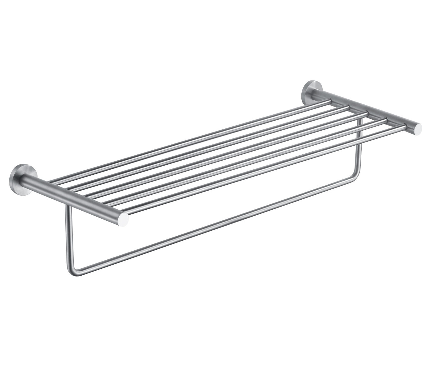 INOX TOWEL SHELF WITH BAR