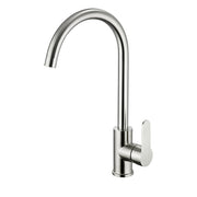 INOX SINGLE LEVER SINK MIXER, SWIVEL SPOUT