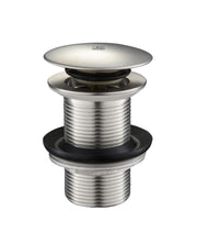 INOX BASIN WASTE, CLICK-CLACK,
 UNSLOTTED