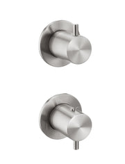 INOX MODULAR THERMOSTATIC CONCEALED 2 OUTLET SHOWER VALVE