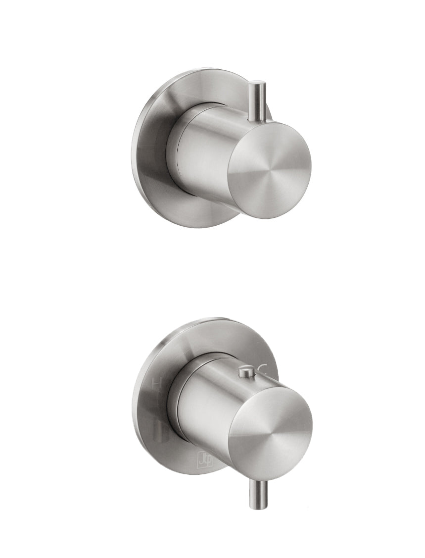 INOX MODULAR THERMOSTATIC CONCEALED 2 OUTLET SHOWER VALVE