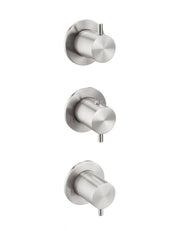 INOX MODULAR THERMOSTATIC
 CONCEALED 3 OUTLET
 SHOWER VALVE