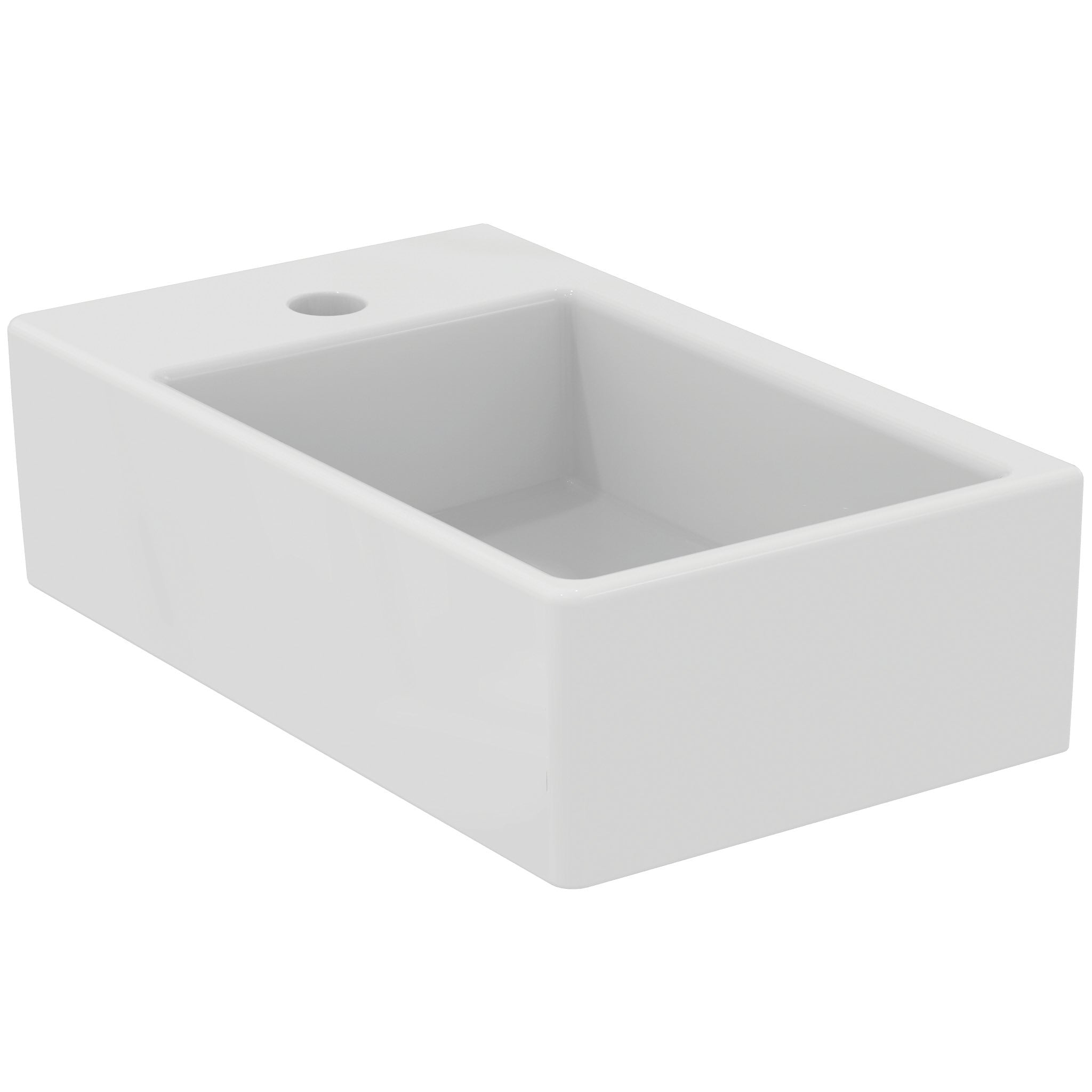 Strada 45cm Handrinse Countertop / Wall basin, one left hand taphole