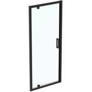 Connect 2 pivot door with Idealclean clear glass - silk black finish