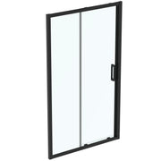 Connect 2 slider door with Idealclean clear glass - silk black finish