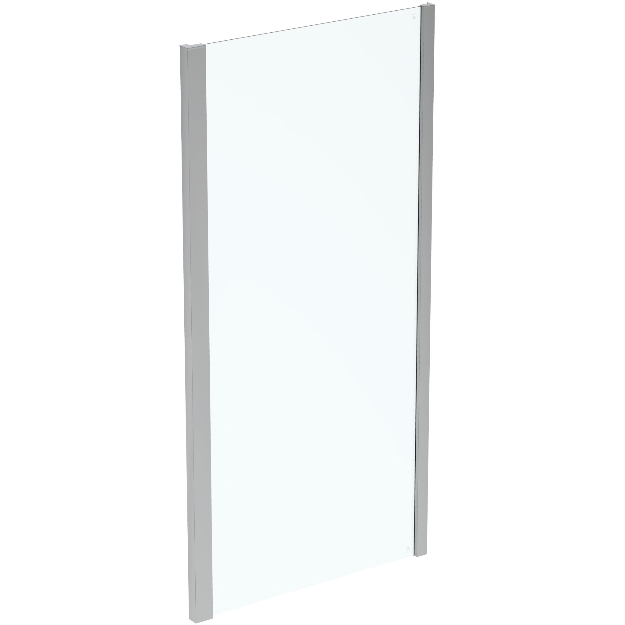 Connect 2 side panel with Idealclean clear glass - bright silver finish