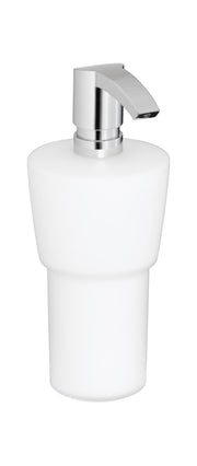 Lotion dispenser with pump chrome-plated