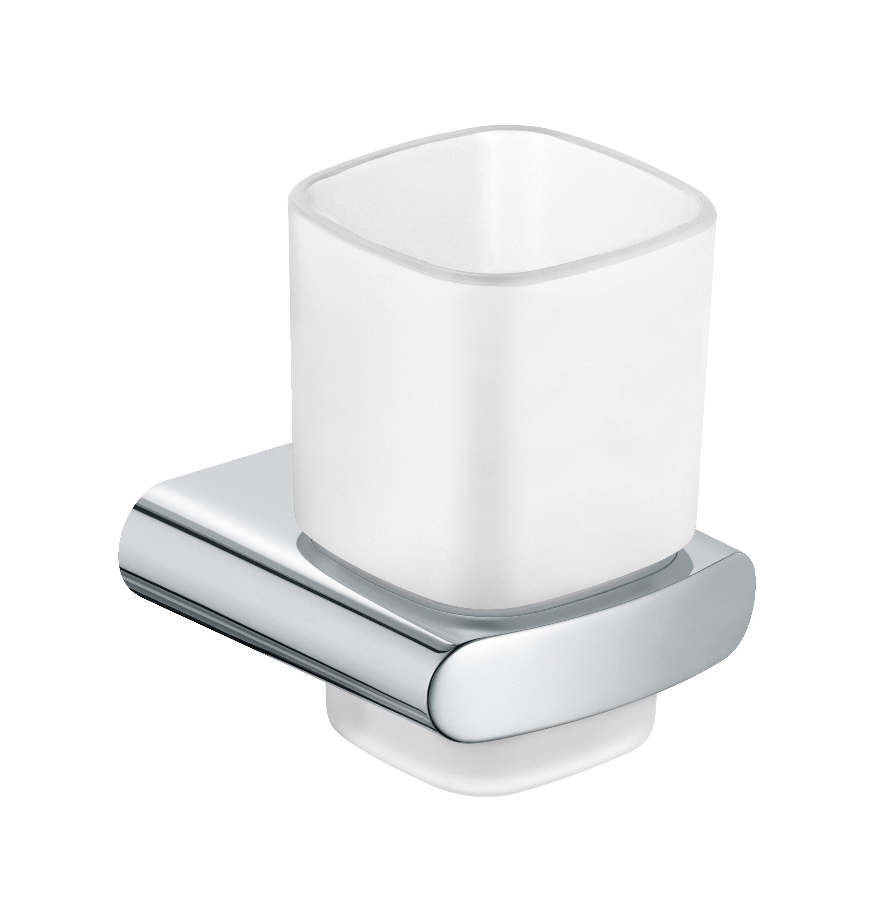 Tumbler holder with matt crystal tumbler