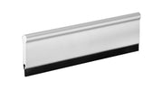 Glass wiper aluminium silver anodized