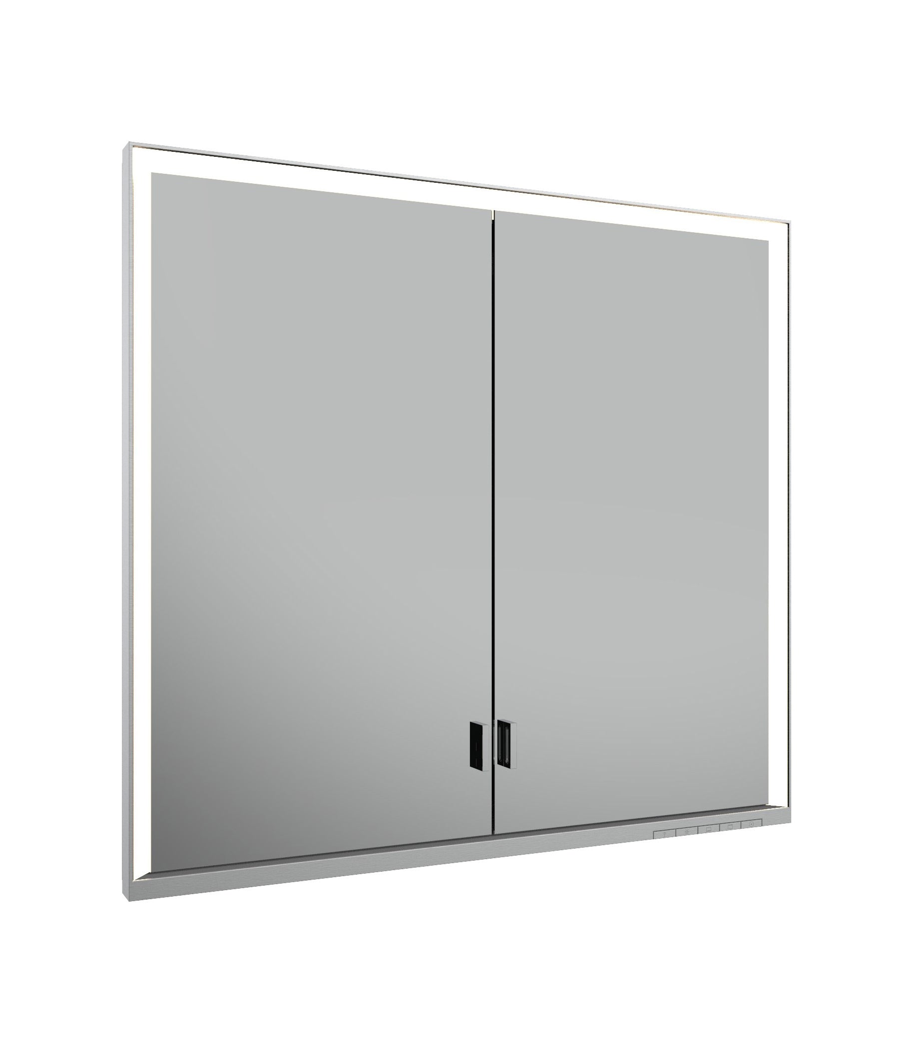 Mirror cabinet Royal Lumos GB recessed inst/long doors 800 x 735 x 165 mm