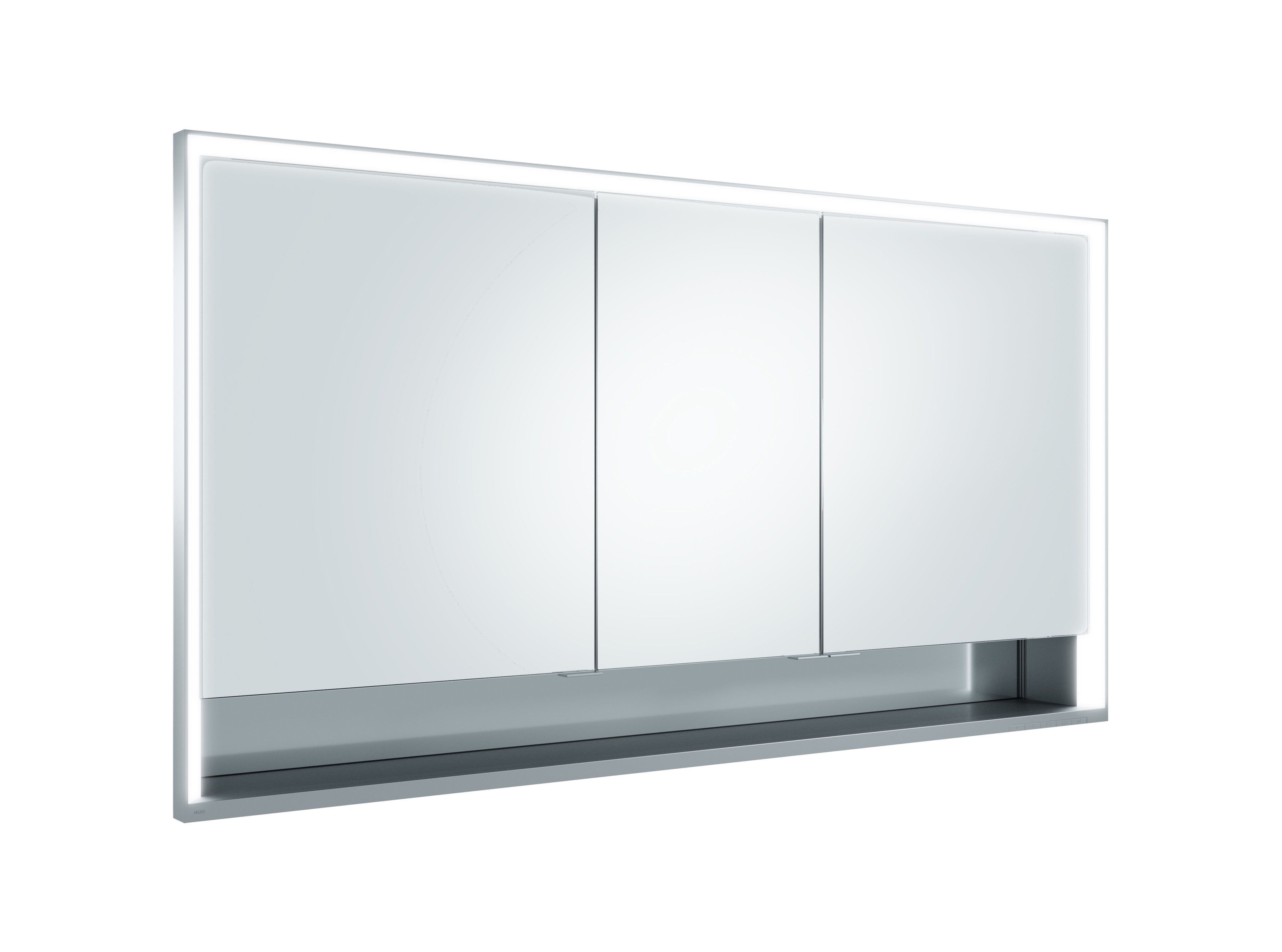 Mirror cabinet Royal Lumos GB recessed, with mirror heating 1400 x 735 x 130 mm