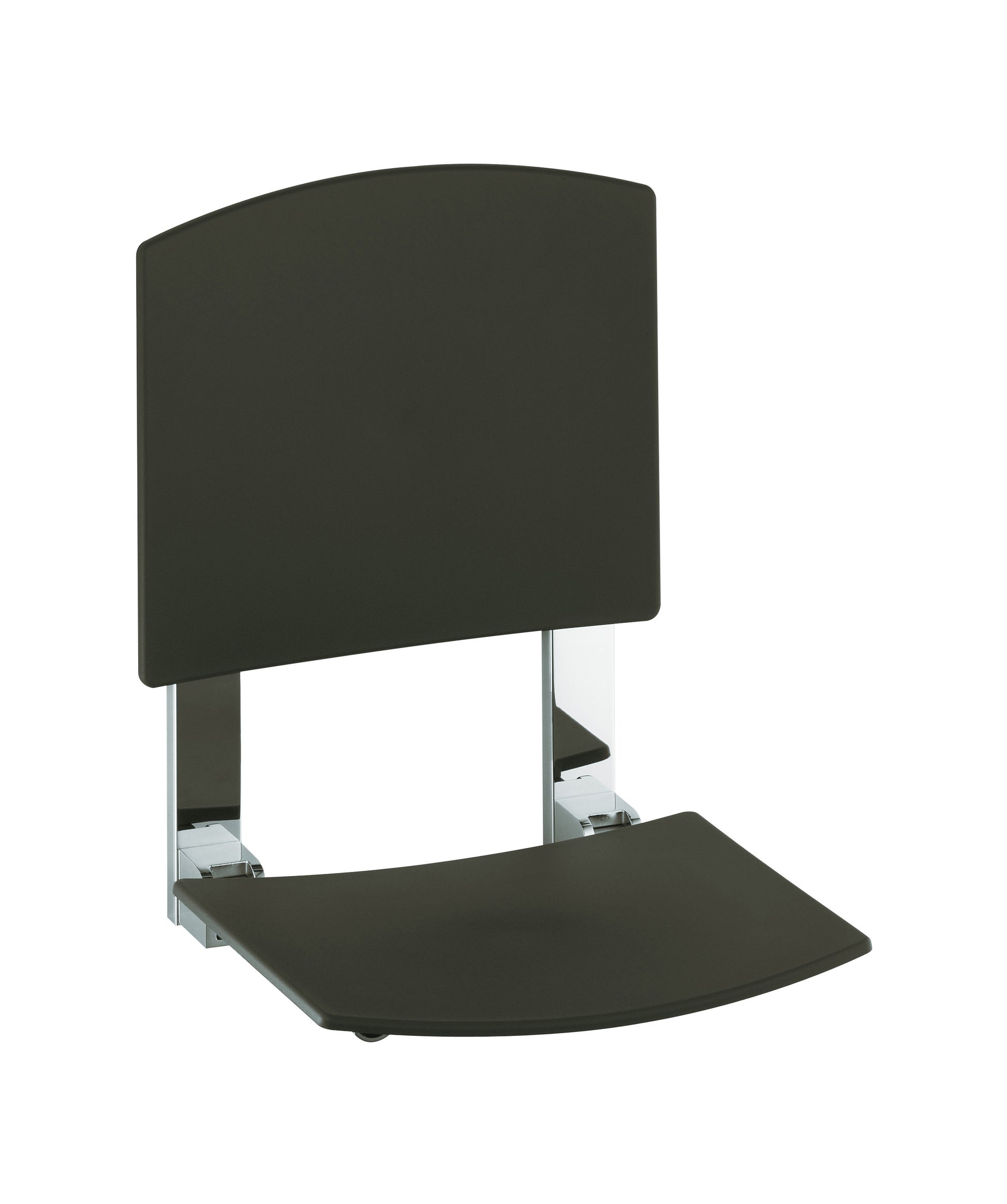 Tip-up seat with back rest Wall mounted