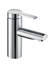 Single lever basin mixer 90 without pop-up waste