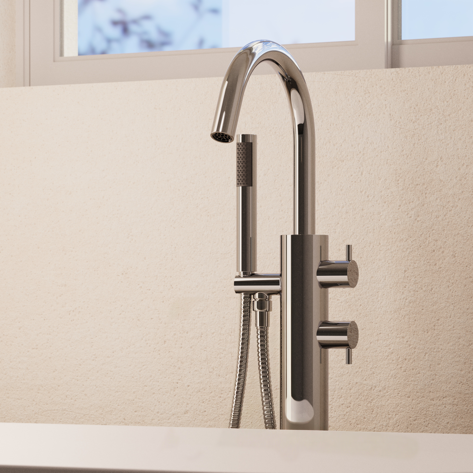 Kai Lever Thermo Bath Shower Mixer & Kit
