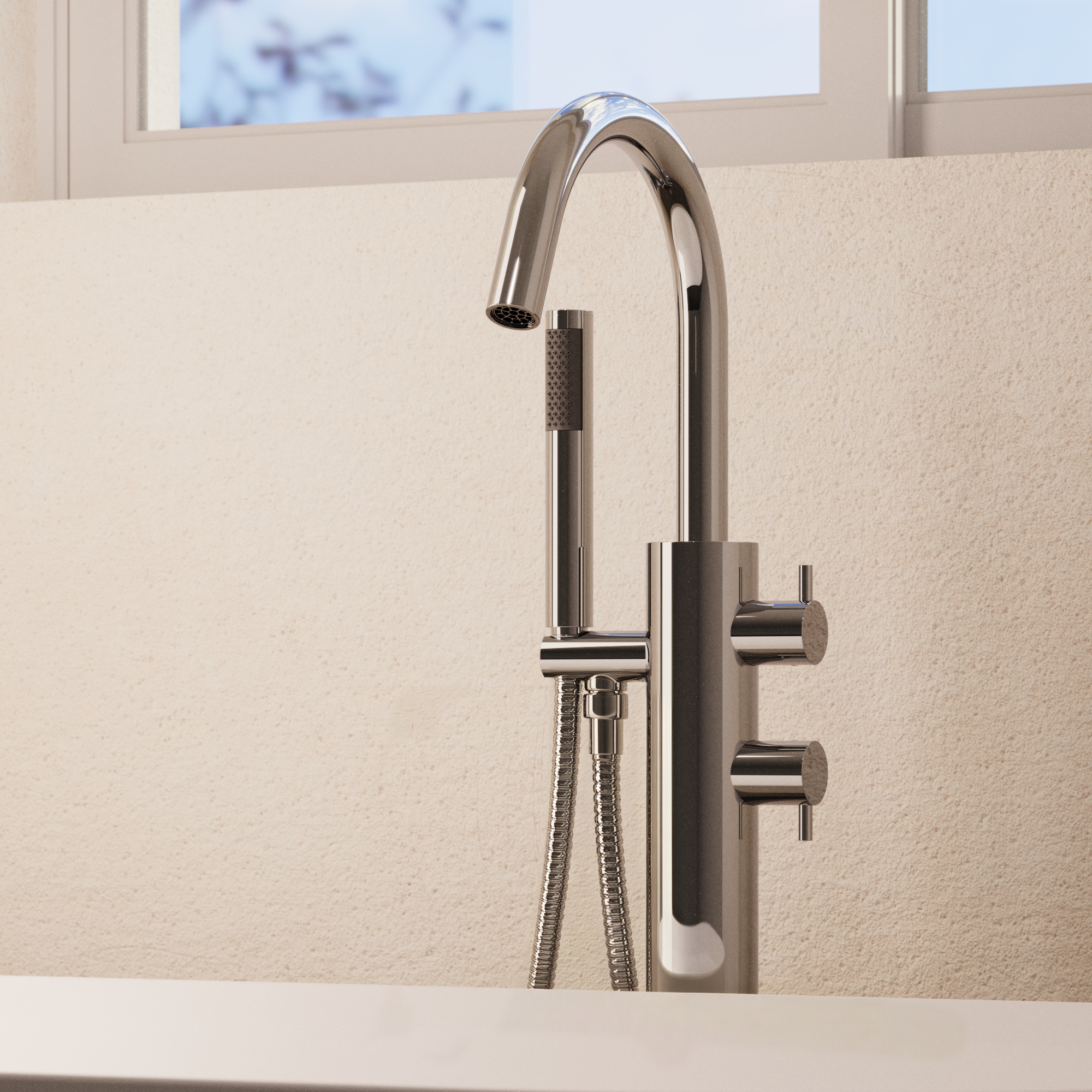 Kai Lever Thermo Bath Shower Mixer & Kit