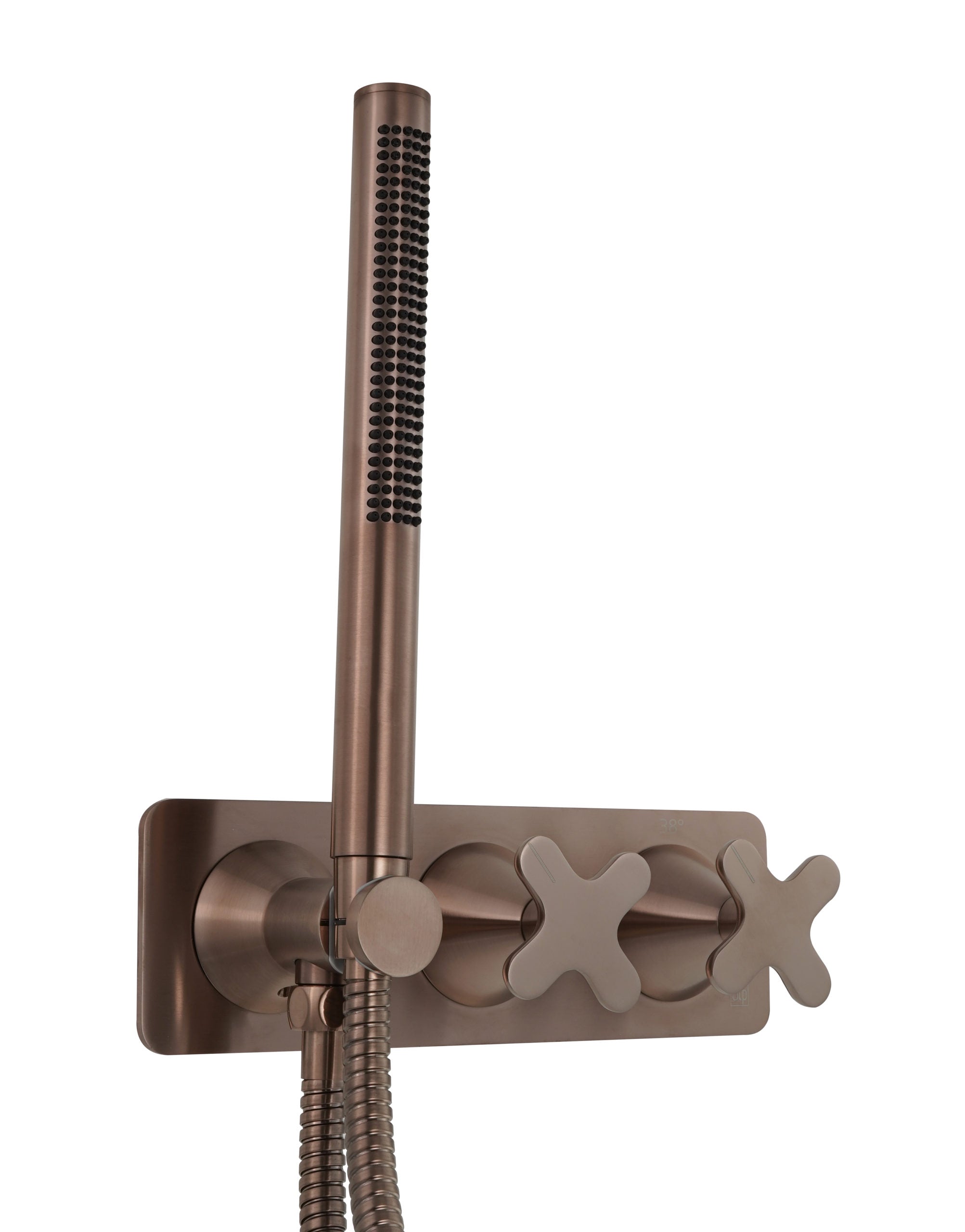KONO THERMOSTATIC CONCEALED 2 OUTLET SHOWER VALVE WITH ATTACHED HANDSET HANDLES INCLUDED)