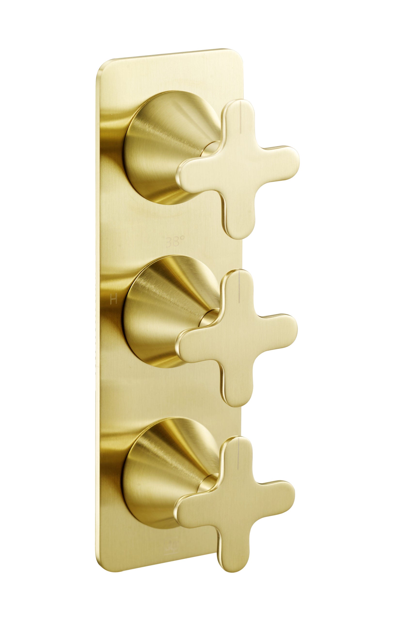 KONO THERMOSTATIC CONCEALED 3 OUTLET SHOWER VALVE (BOTH HANDLES INCLUDED)