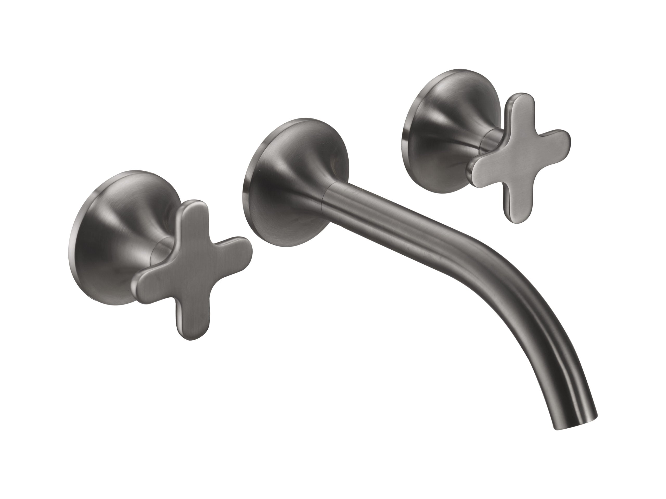KONO 3 HOLE WALL MOUNTED BASIN MIXER (BOTH HANDLES INCLUDED)
