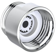 Shower outlet flow regulator
